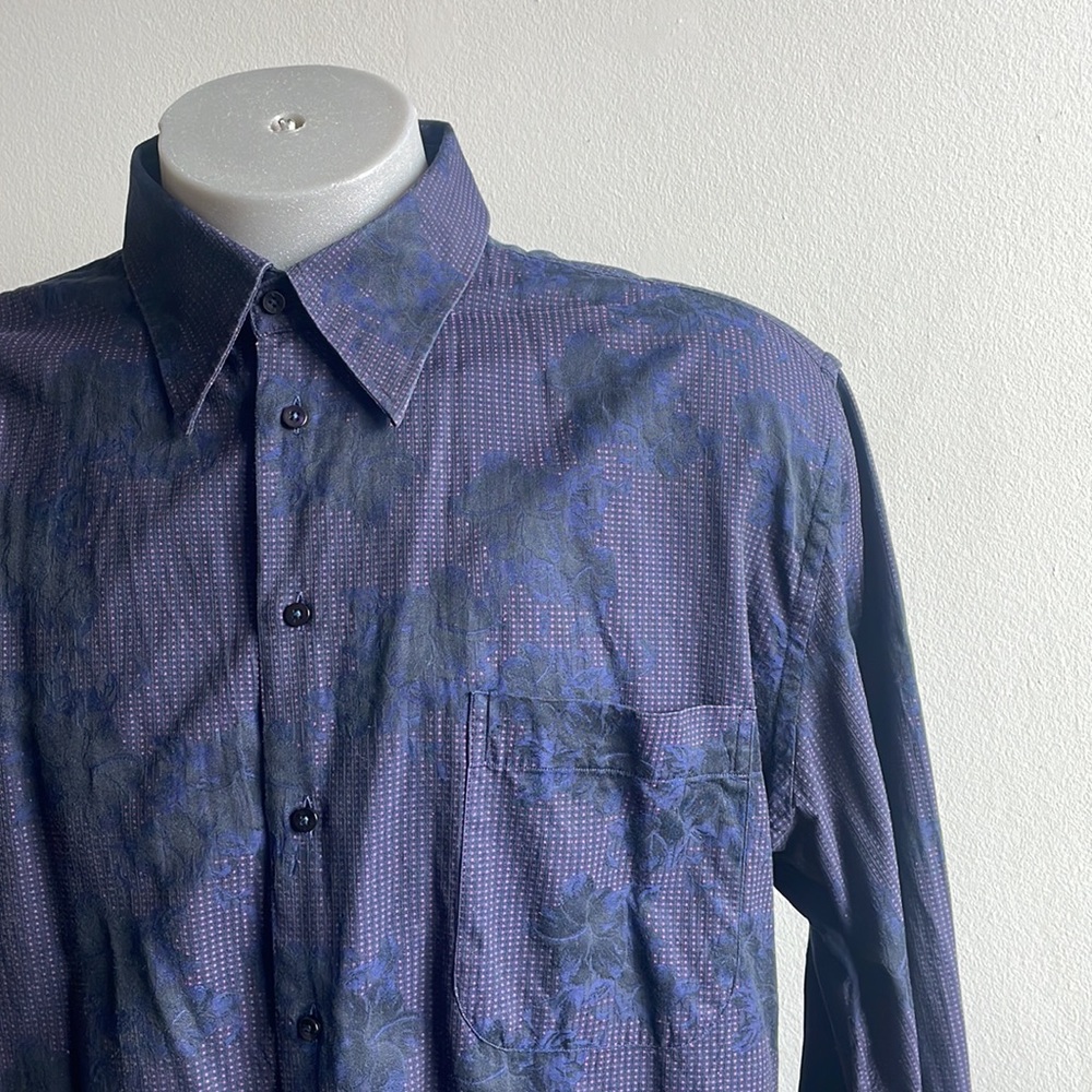 Floral Jack Lipson Signature Dress Shirt XL .